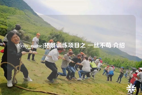 河池拓展训练项目之 一丝不苟 介绍
